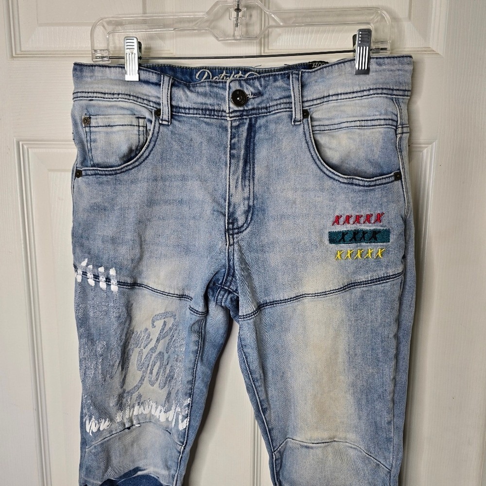 Mens 8ighth‎ Dstrkt Graffiti Style Jeans  Size 32" x 32"
